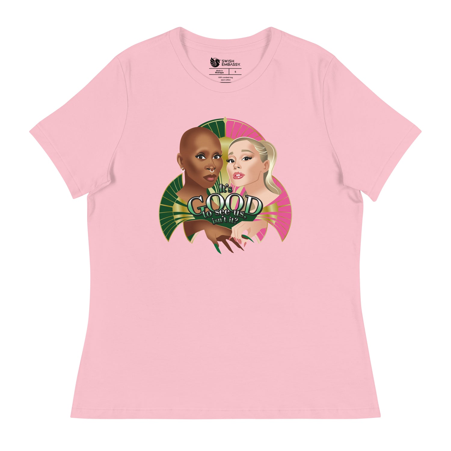 It's Good to See Us (Women's Relaxed T-Shirt)-Women's T-Shirts-Swish Embassy
