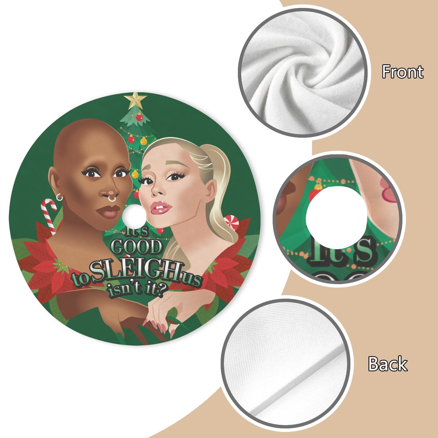 It's Good to Sleigh Us (Tree Skirt)-Tree Skirts-Swish Embassy