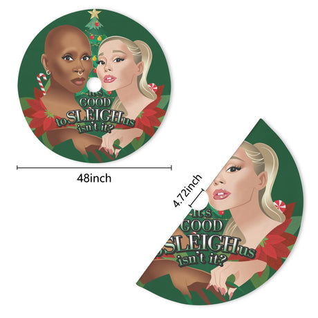 It's Good to Sleigh Us (Tree Skirt)-Tree Skirts-Swish Embassy