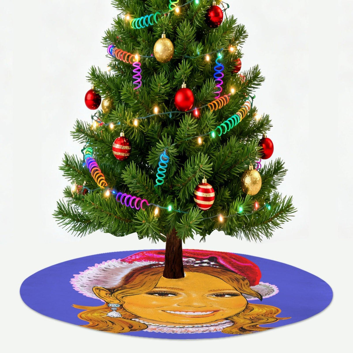 It's Time (Tree Skirt)-Tree Skirts-Swish Embassy