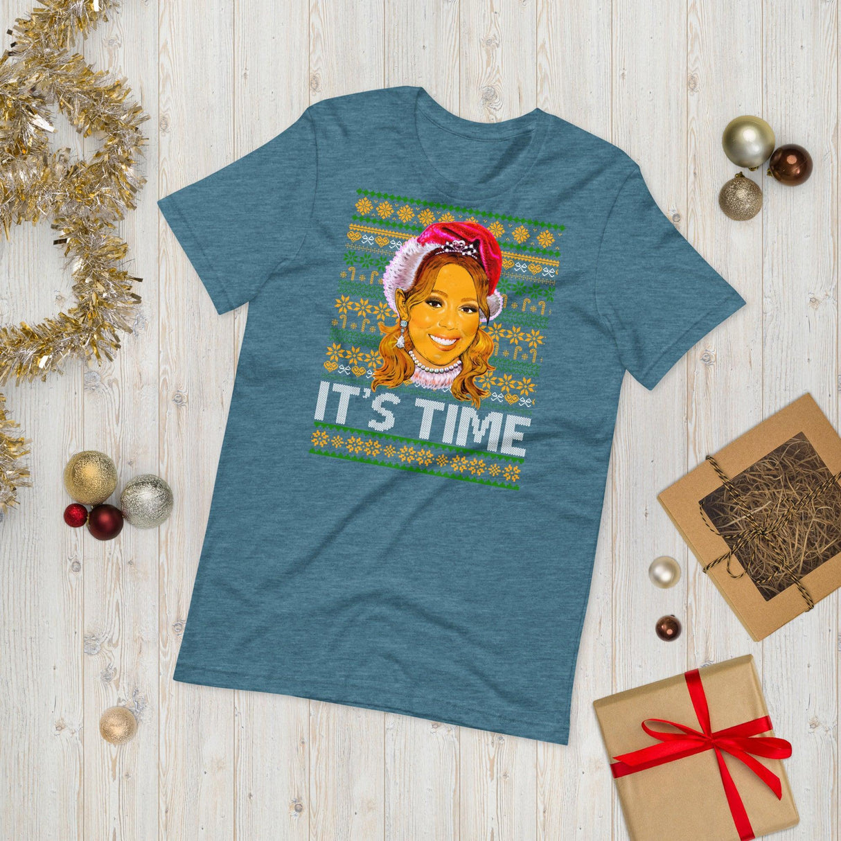 It's Time (Ugly Christmas)-Christmas T-Shirts-Swish Embassy