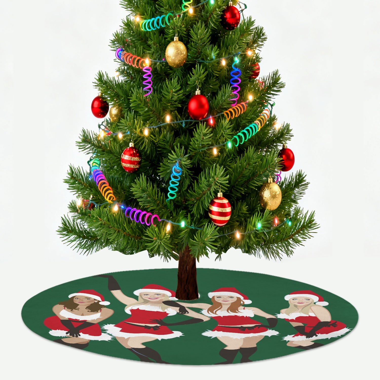 Jingle Bell Rock (Tree Skirt)-Tree Skirts-Swish Embassy