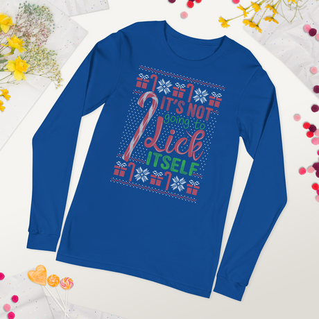 Lick Itself (Ugly Christmas)-T-Shirts-Swish Embassy