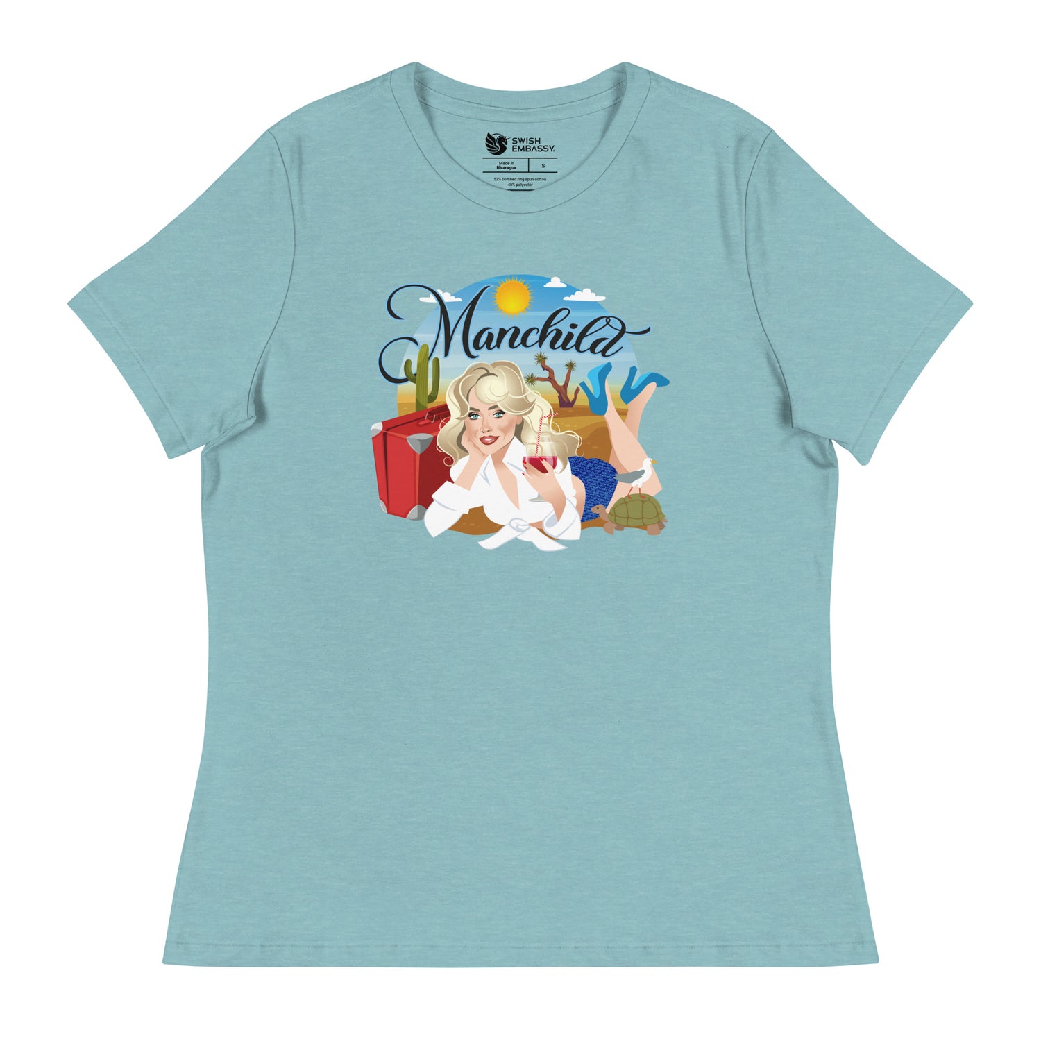 Manchild (Women's Relaxed T-Shirt)-Women's T-Shirts-Swish Embassy