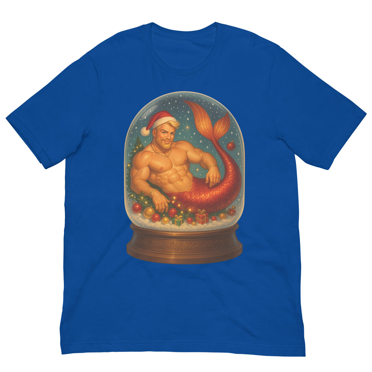 Merman in a Snow Globe-T-Shirts-Swish Embassy