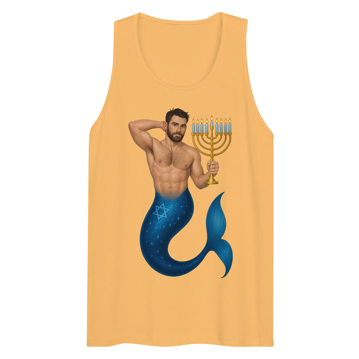 Mermenorah (Tank top)-Tank Top-Swish Embassy