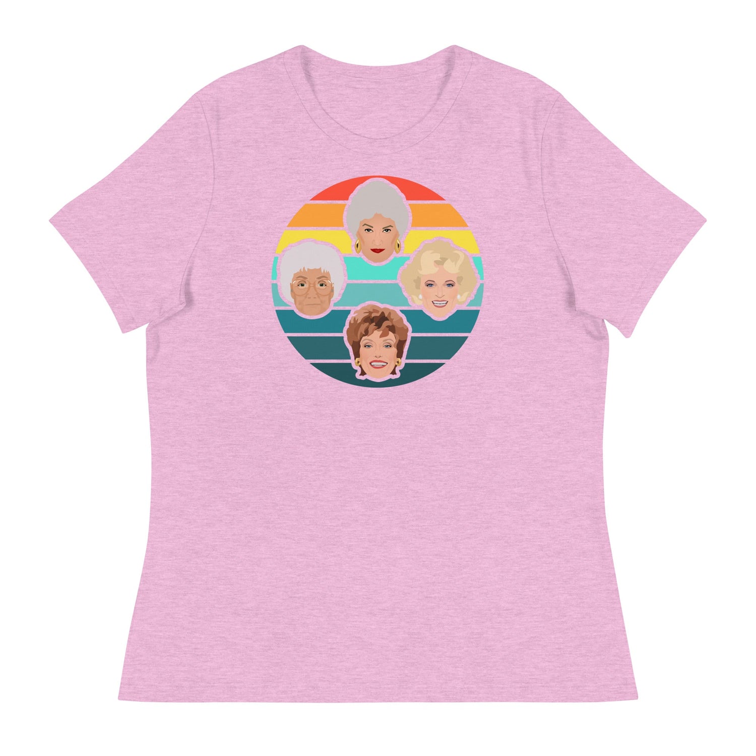 Miami Sunset (Women's Relaxed T-Shirt)-Women's T-Shirts-Swish Embassy
