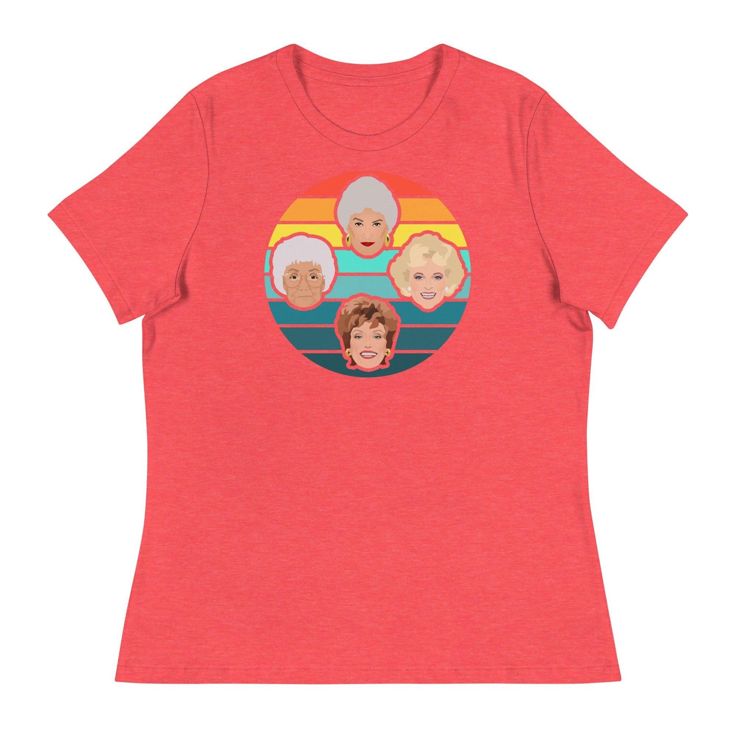 Miami Sunset (Women's Relaxed T-Shirt)-Women's T-Shirts-Swish Embassy