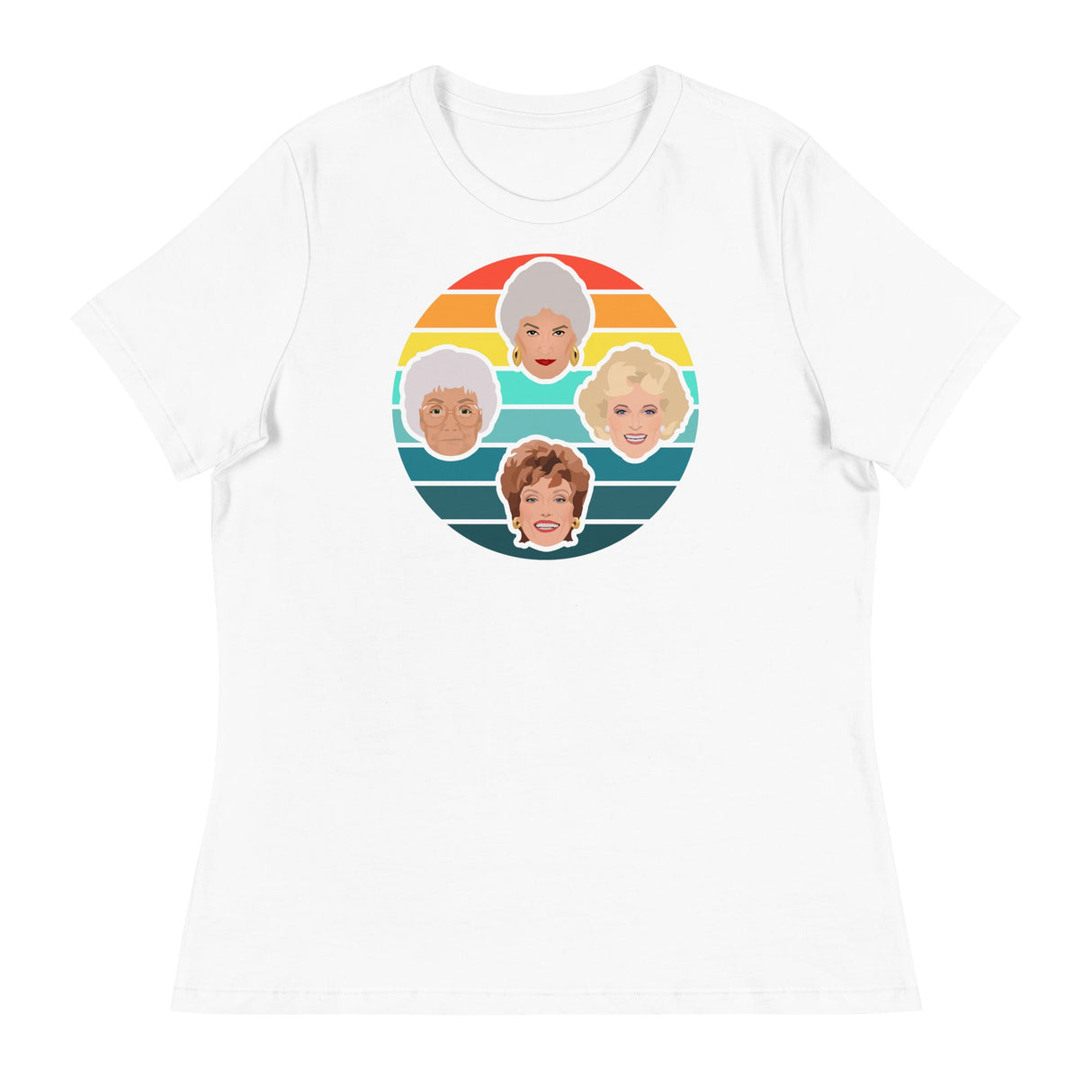 Miami Sunset (Women's Relaxed T-Shirt)-Women's T-Shirts-Swish Embassy
