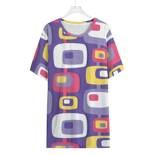 Mid-Century Purple (Allover T-Shirt)-Allover T-Shirt-Swish Embassy