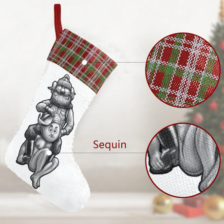 Misfit Toys of Finland (Sequin Christmas Stocking)-Christmas Stockings-Swish Embassy