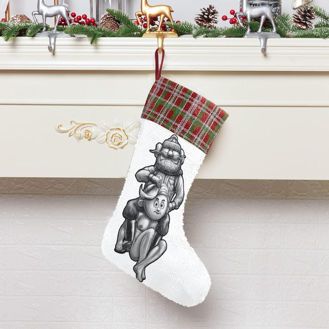 Misfit Toys of Finland (Sequin Christmas Stocking)-Christmas Stockings-Swish Embassy