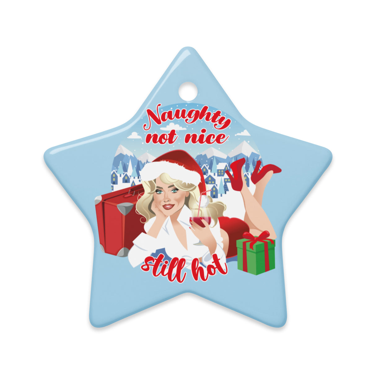 Naughty Not Nice (Ceramic ornament)-Swish Embassy