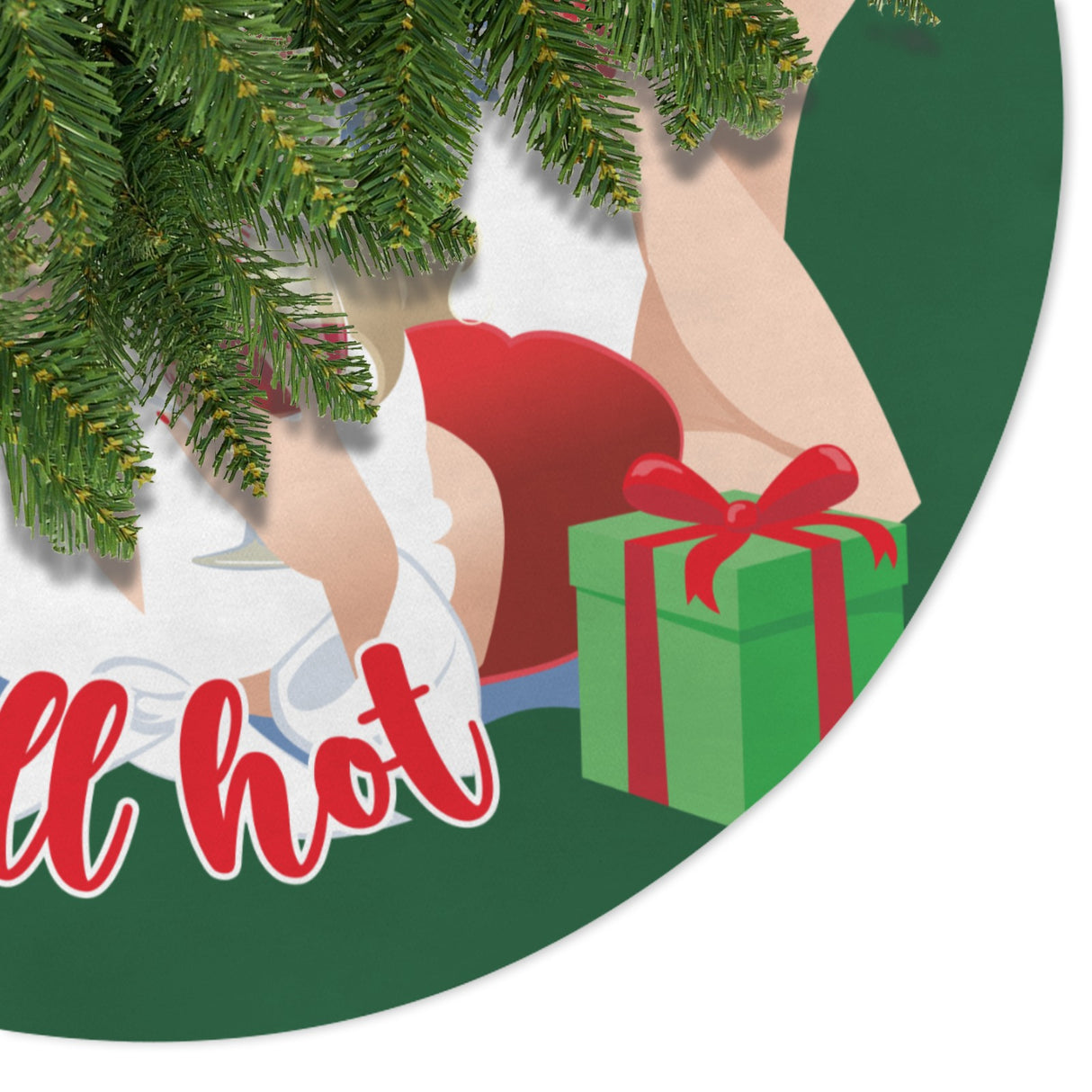 Naughty Not Nice (Tree Skirt)-Tree Skirts-Swish Embassy