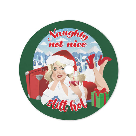 Naughty Not Nice (Tree Skirt)-Tree Skirts-Swish Embassy