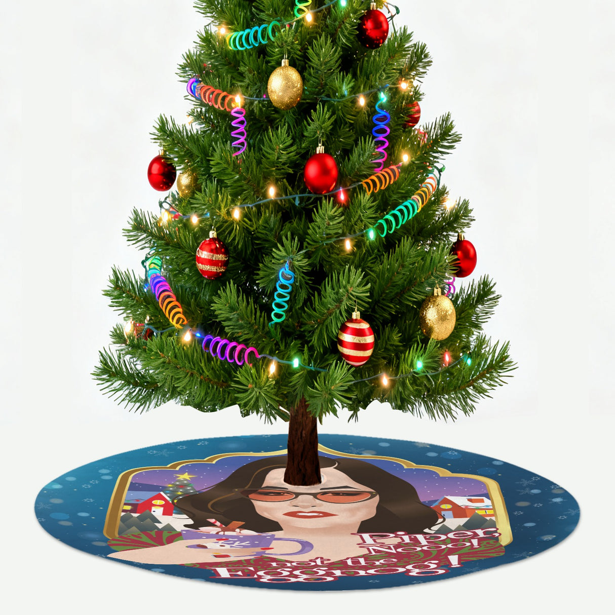 Not the Eggnog (Tree Skirt)-Tree Skirts-Swish Embassy