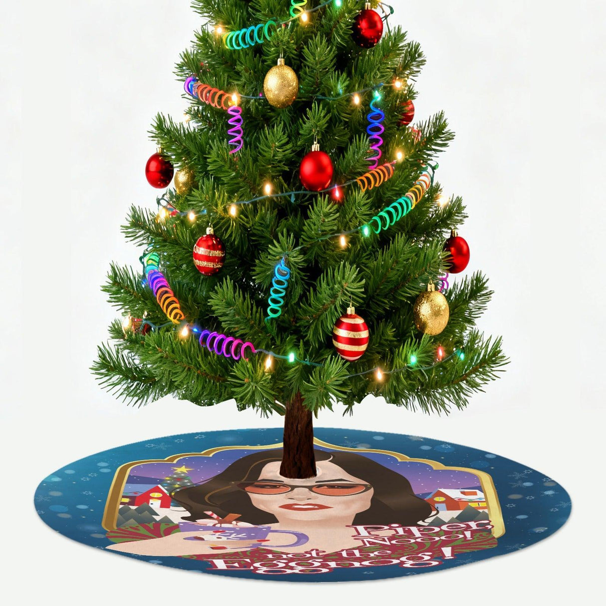 Not the Eggnog (Tree Skirt)-Tree Skirts-Swish Embassy