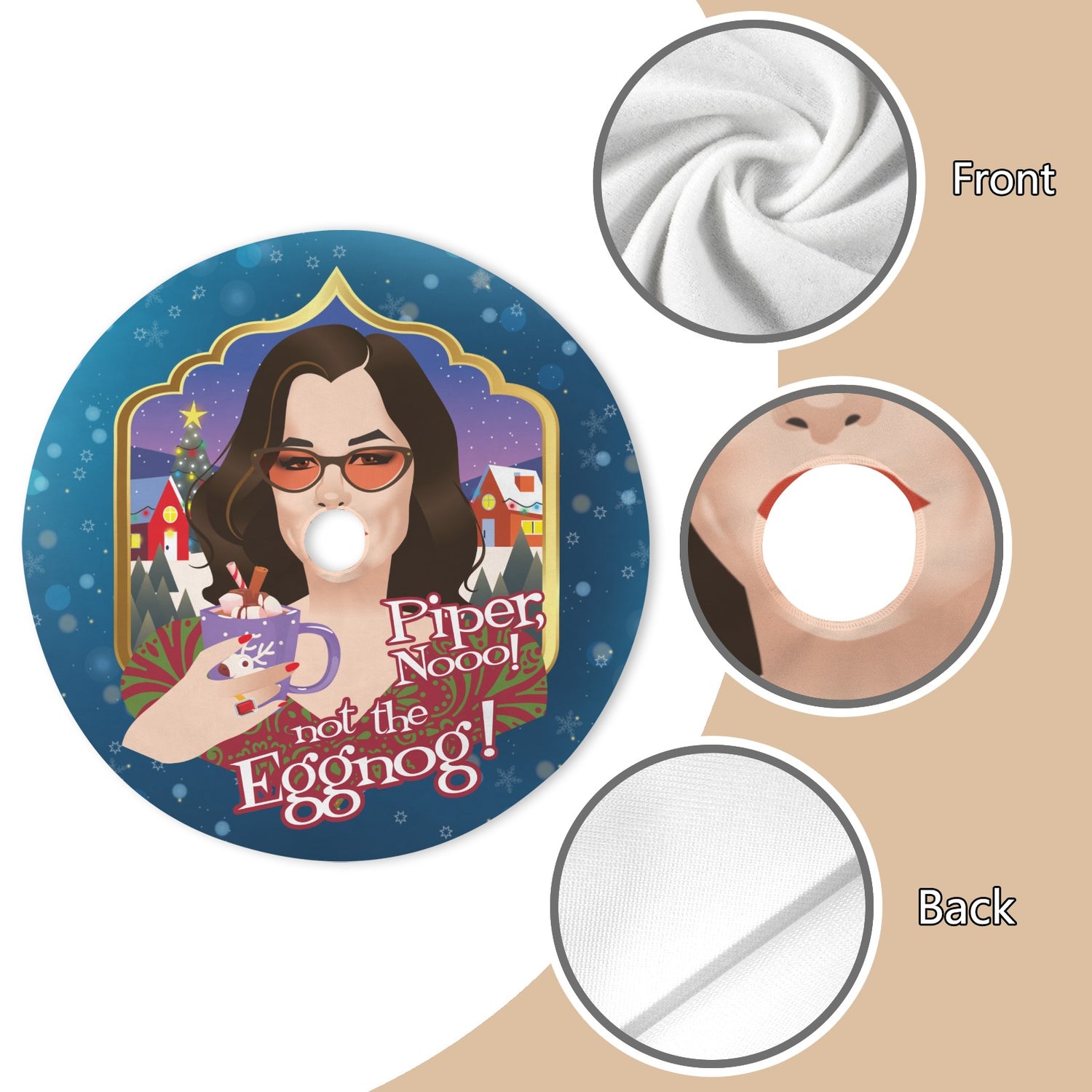 Not the Eggnog (Tree Skirt)-Tree Skirts-Swish Embassy