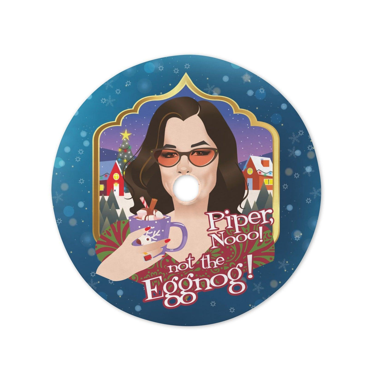 Not the Eggnog (Tree Skirt)-Tree Skirts-Swish Embassy