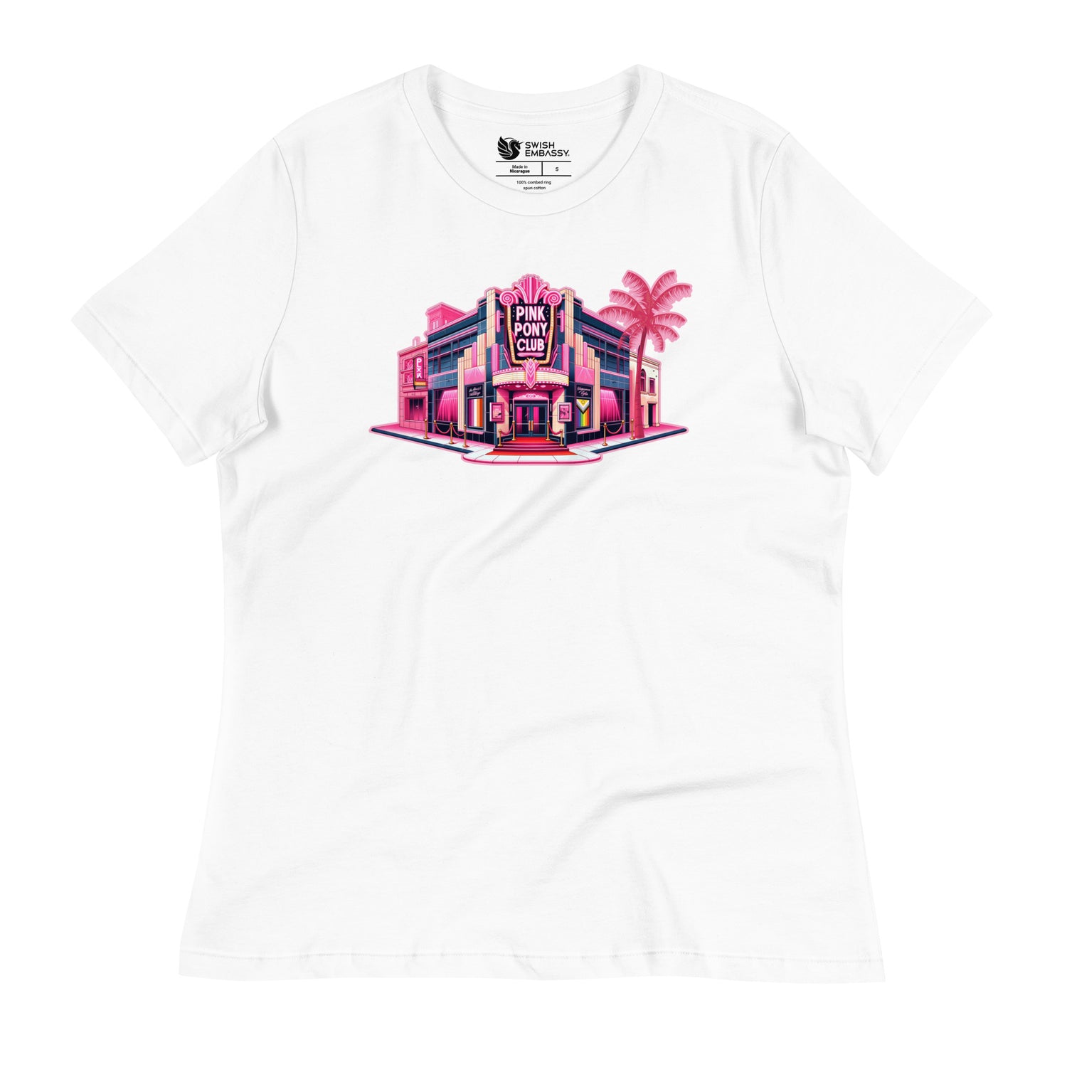 Pink Pony Club (Women's Relaxed T-Shirt)-Women's T-Shirts-Swish Embassy