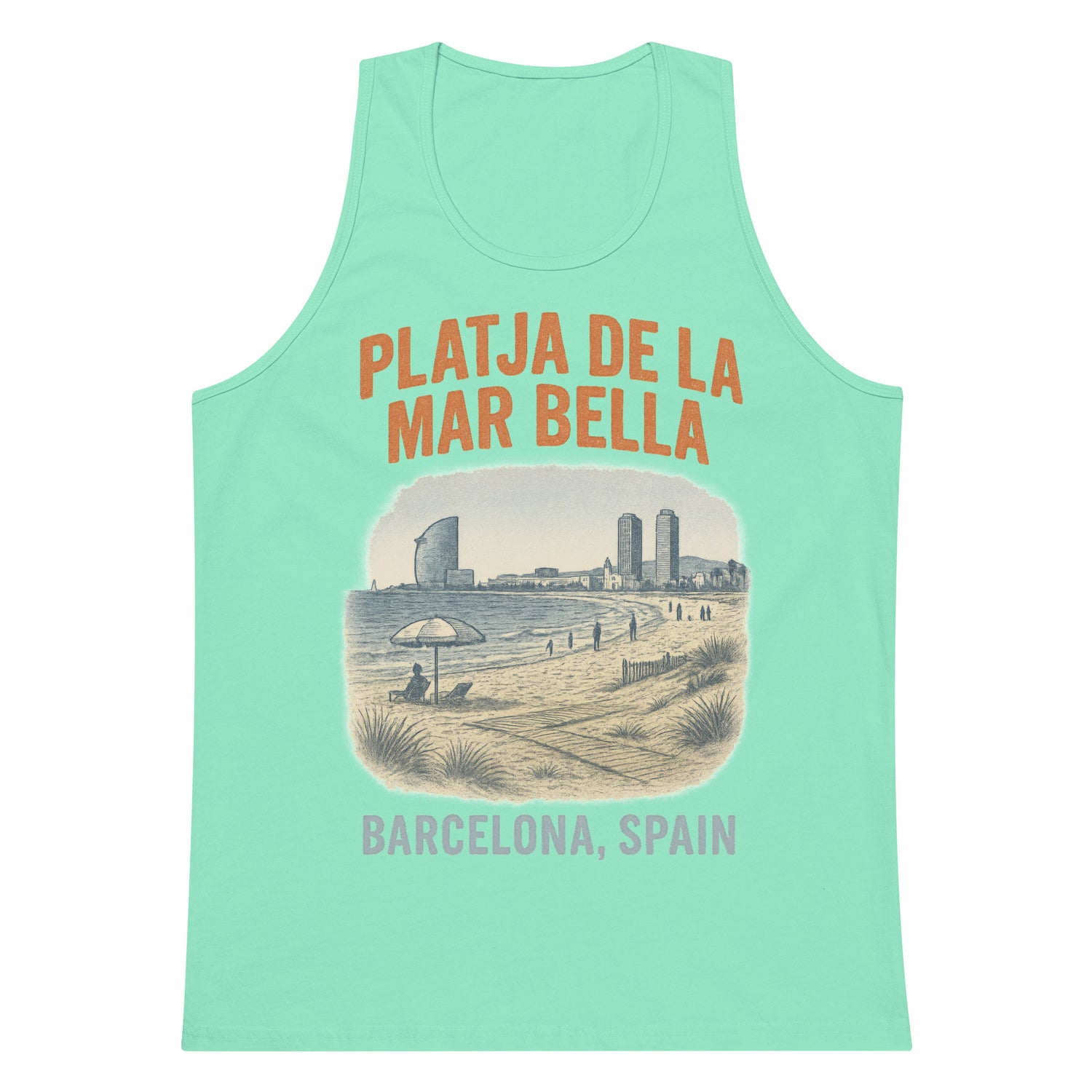 Playja de la Mar Bella (Tank Top)-Tank Top (Staging)-Swish Embassy