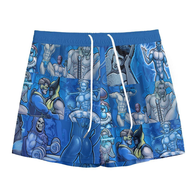 Pop Boys Blue (Shorts)-Shorts-Swish Embassy