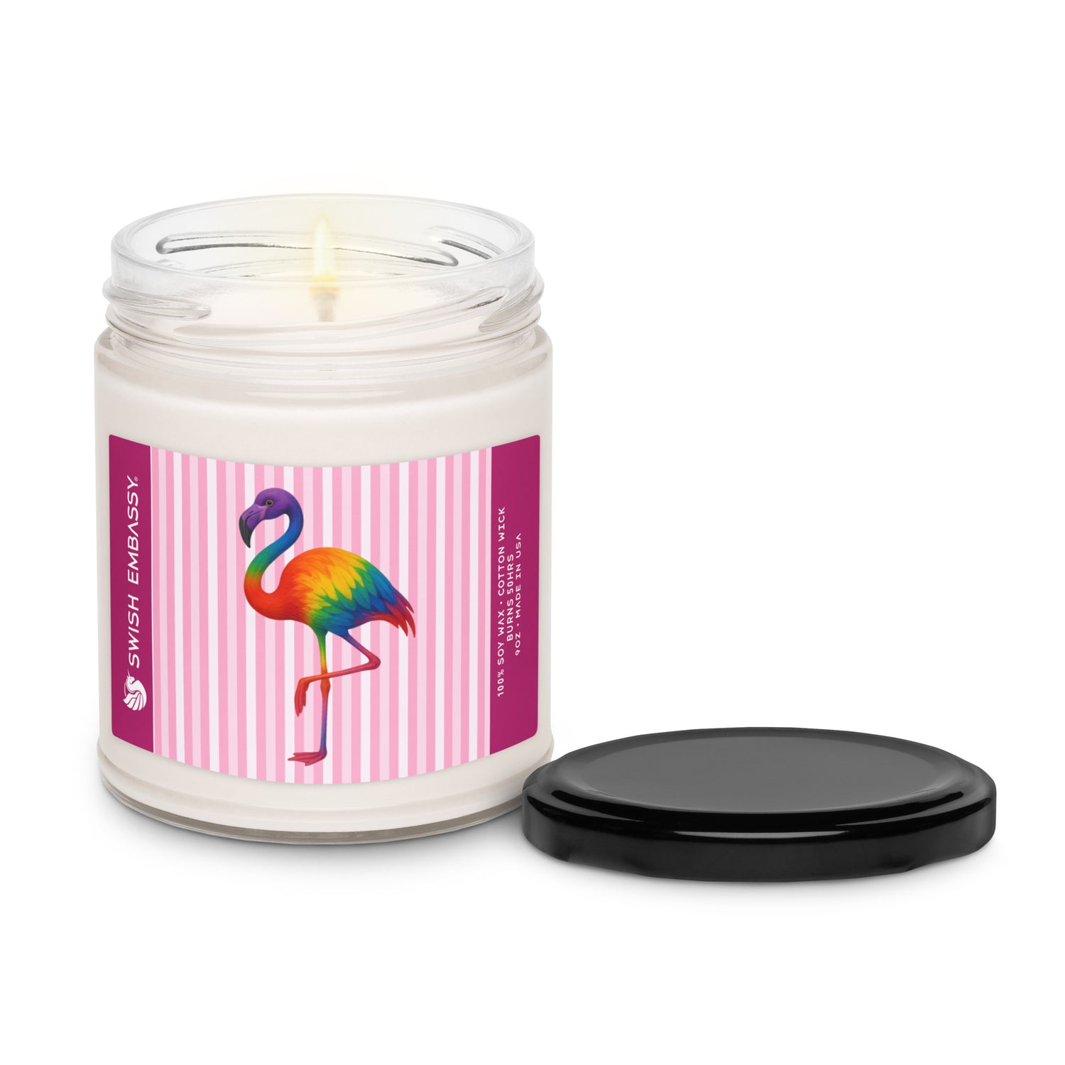 Pride Flamingo (Candle)-Candle-Swish Embassy