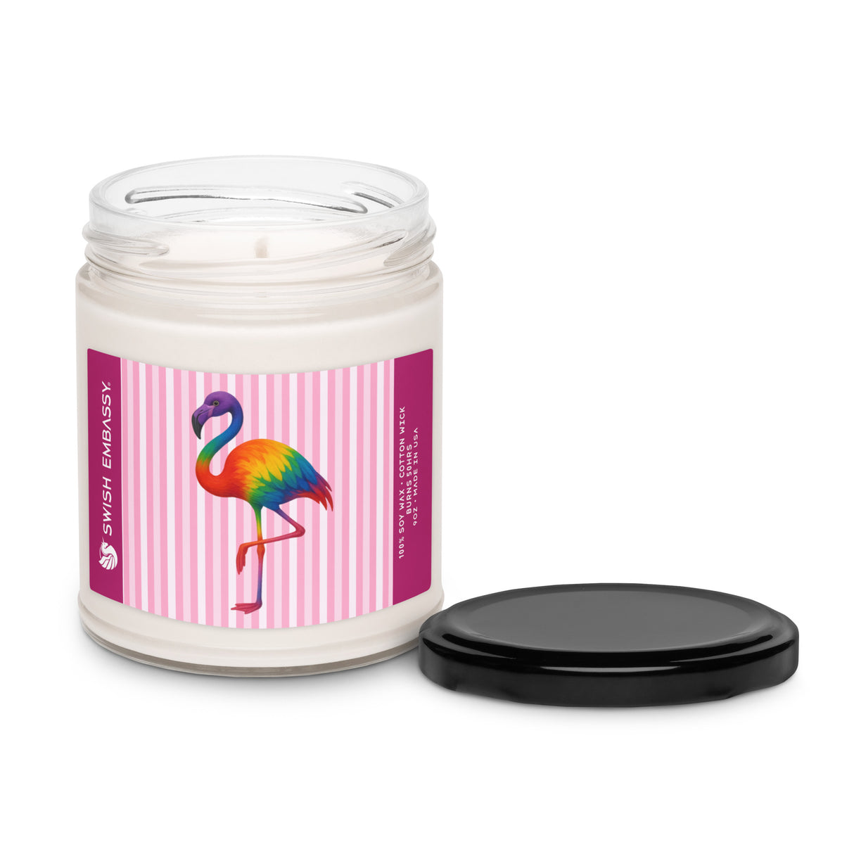 Pride Flamingo (Candle)-Candle-Swish Embassy