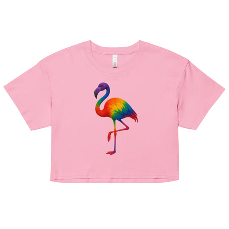 Pride Flamingo (Crop Top)-Crop Top-Swish Embassy