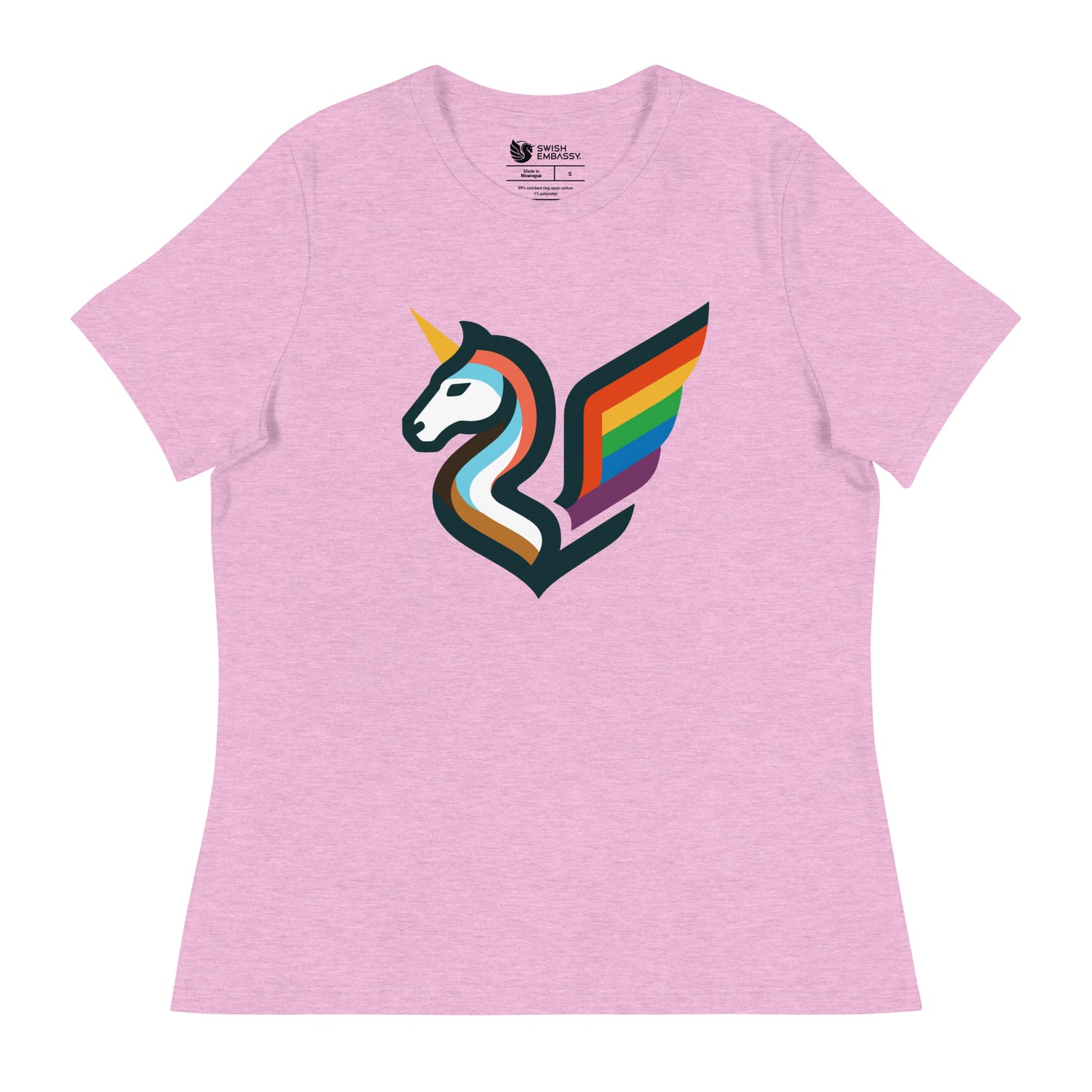 Pride Swishmark (Women's Relaxed T-Shirt)-Women's T-Shirts-Swish Embassy