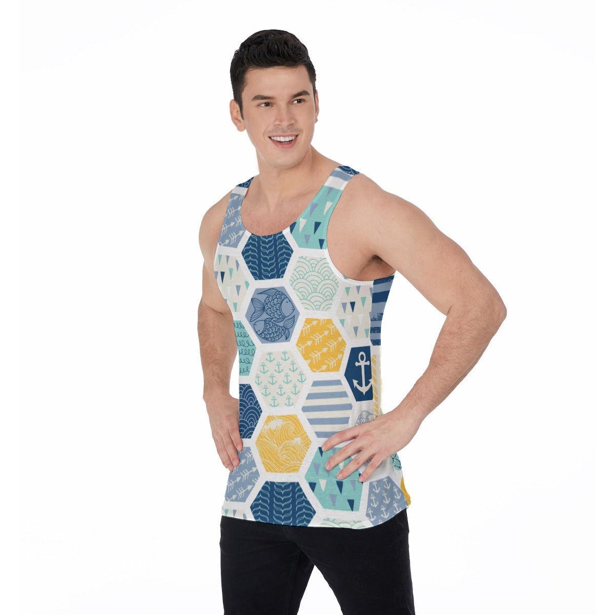 Provincetown (Allover Tank Top)-Allover Tank Top-Swish Embassy