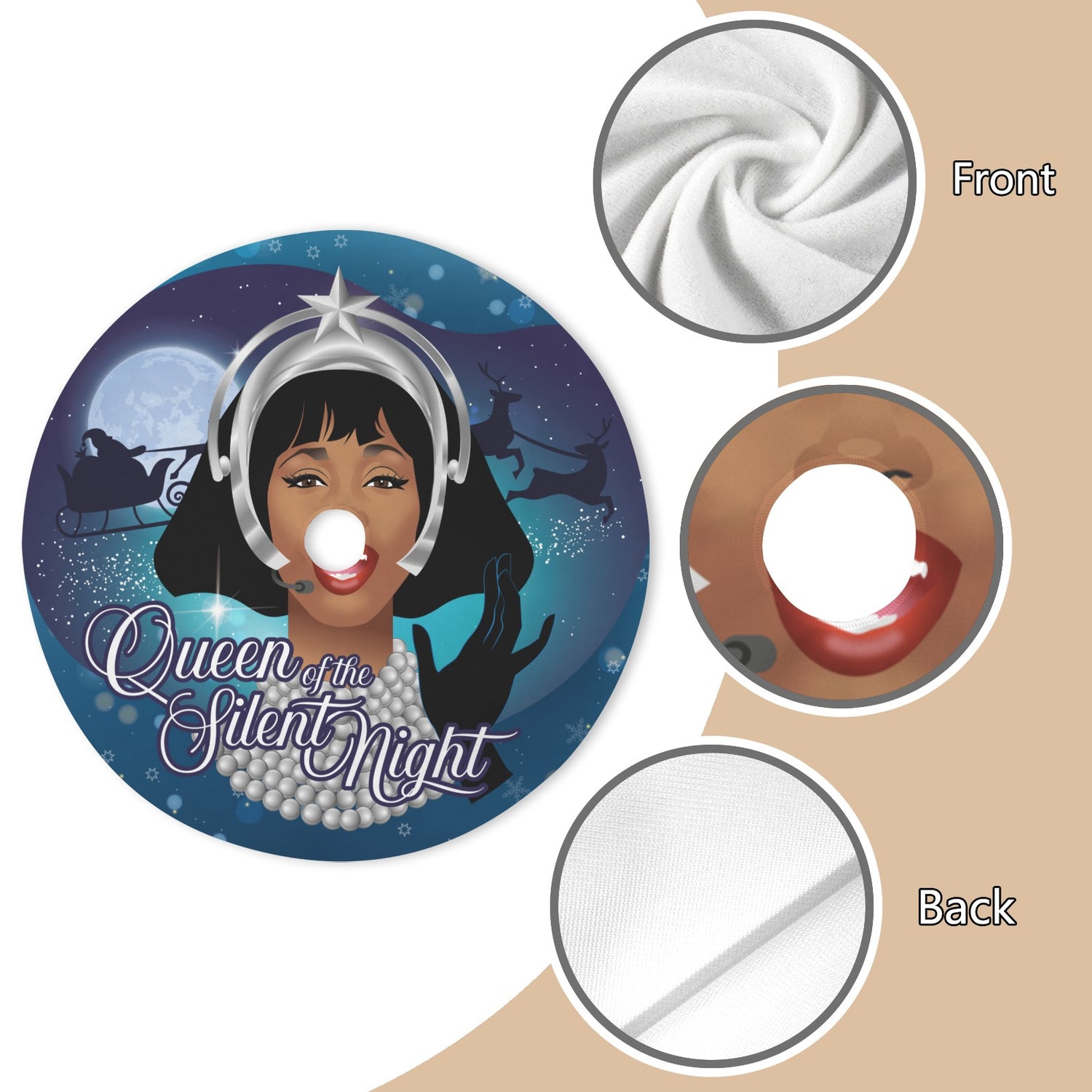 Queen of the Silent Night (Tree Skirt)-Tree Skirts-Swish Embassy