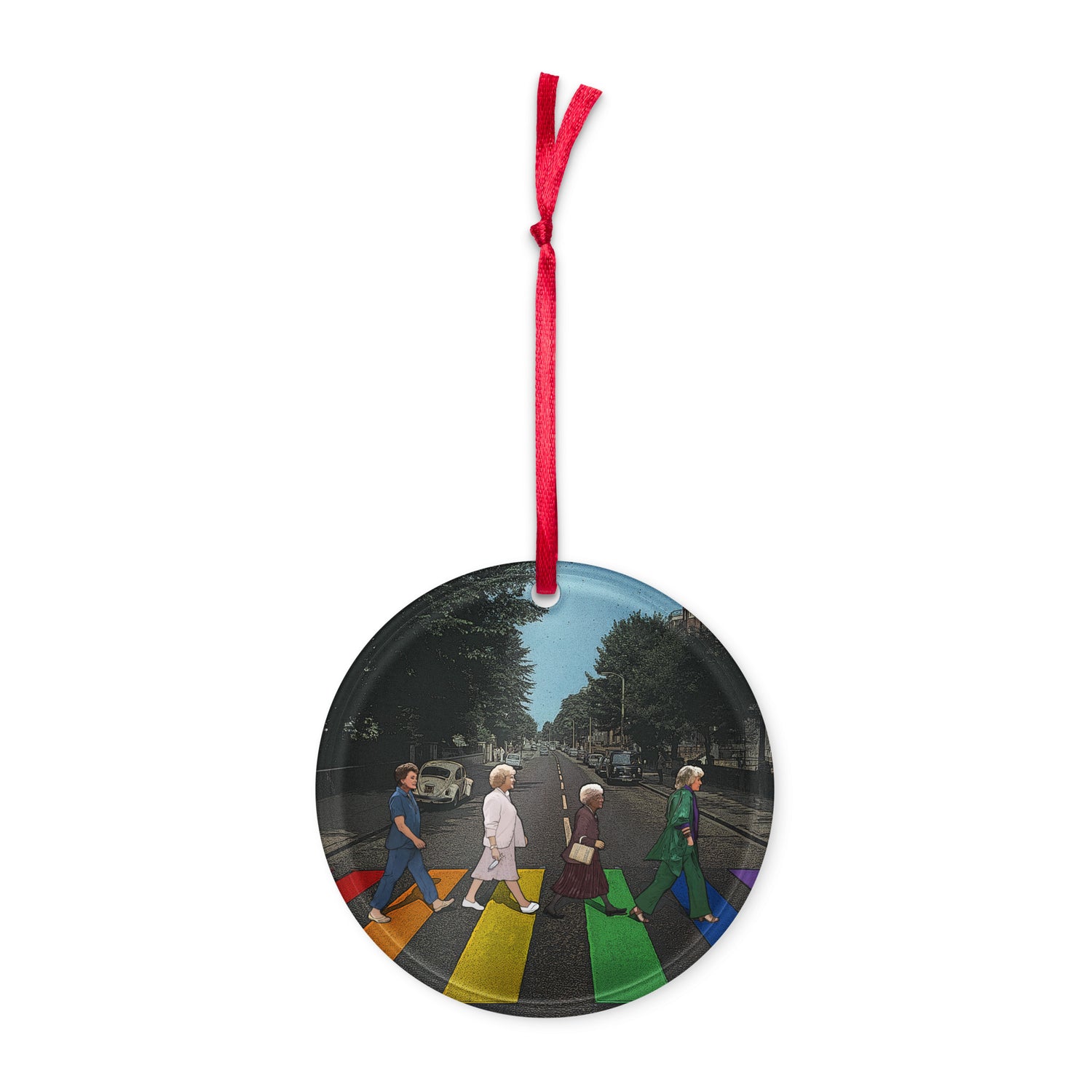 Rainbow Crossing Girls (Acrylic ornament)-Acrylic Ornaments-Swish Embassy