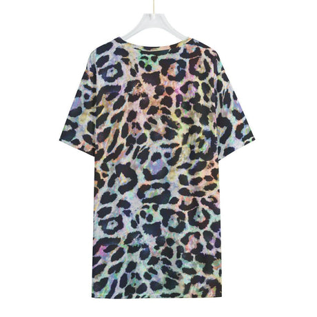 Rainbow Leopard (Allover T-Shirt)-Allover T-Shirt-Swish Embassy