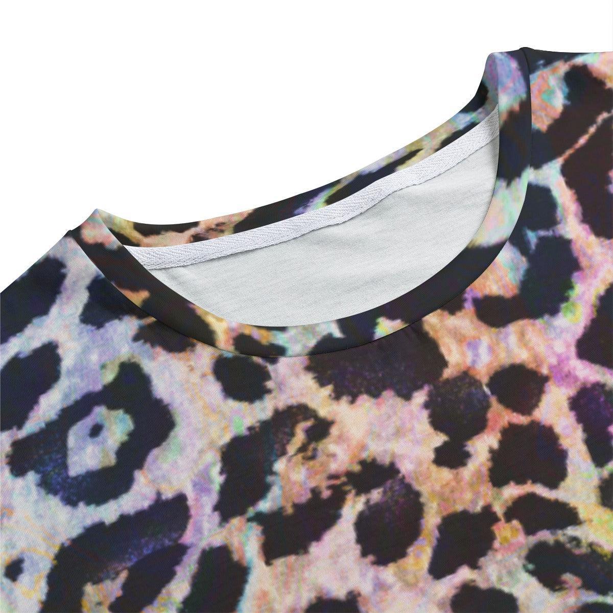 Rainbow Leopard (Allover T-Shirt)-Allover T-Shirt-Swish Embassy