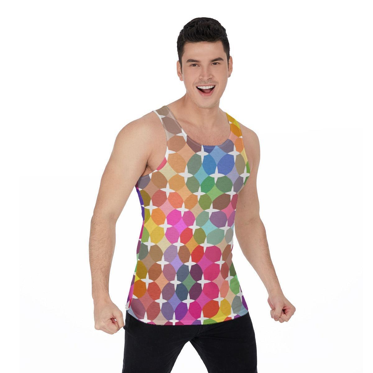 Rainbow Star (Allover Tank Top)-Allover Tank Top-Swish Embassy