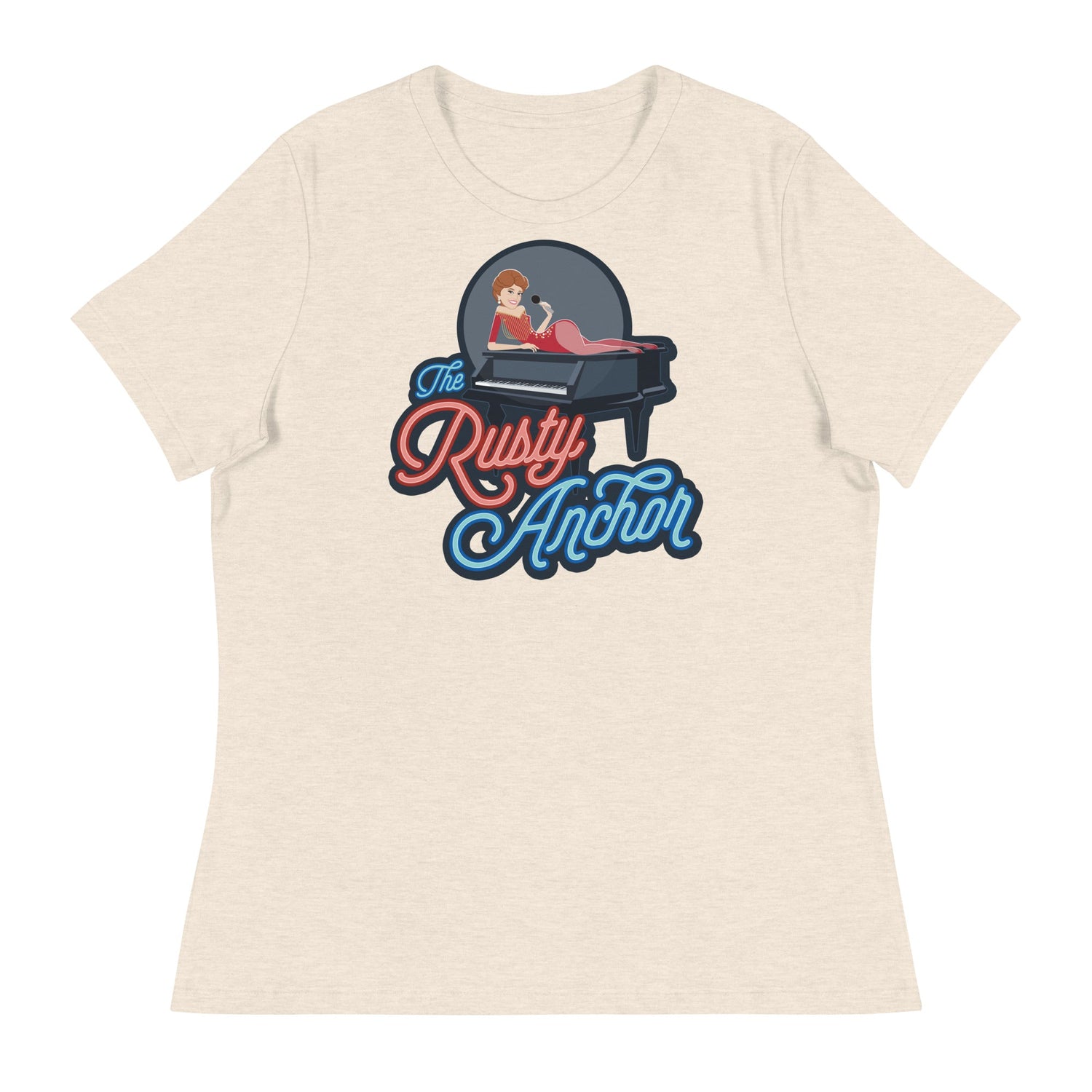 Rusty Anchor (Women's Relaxed T-Shirt)-Women's T-Shirts-Swish Embassy
