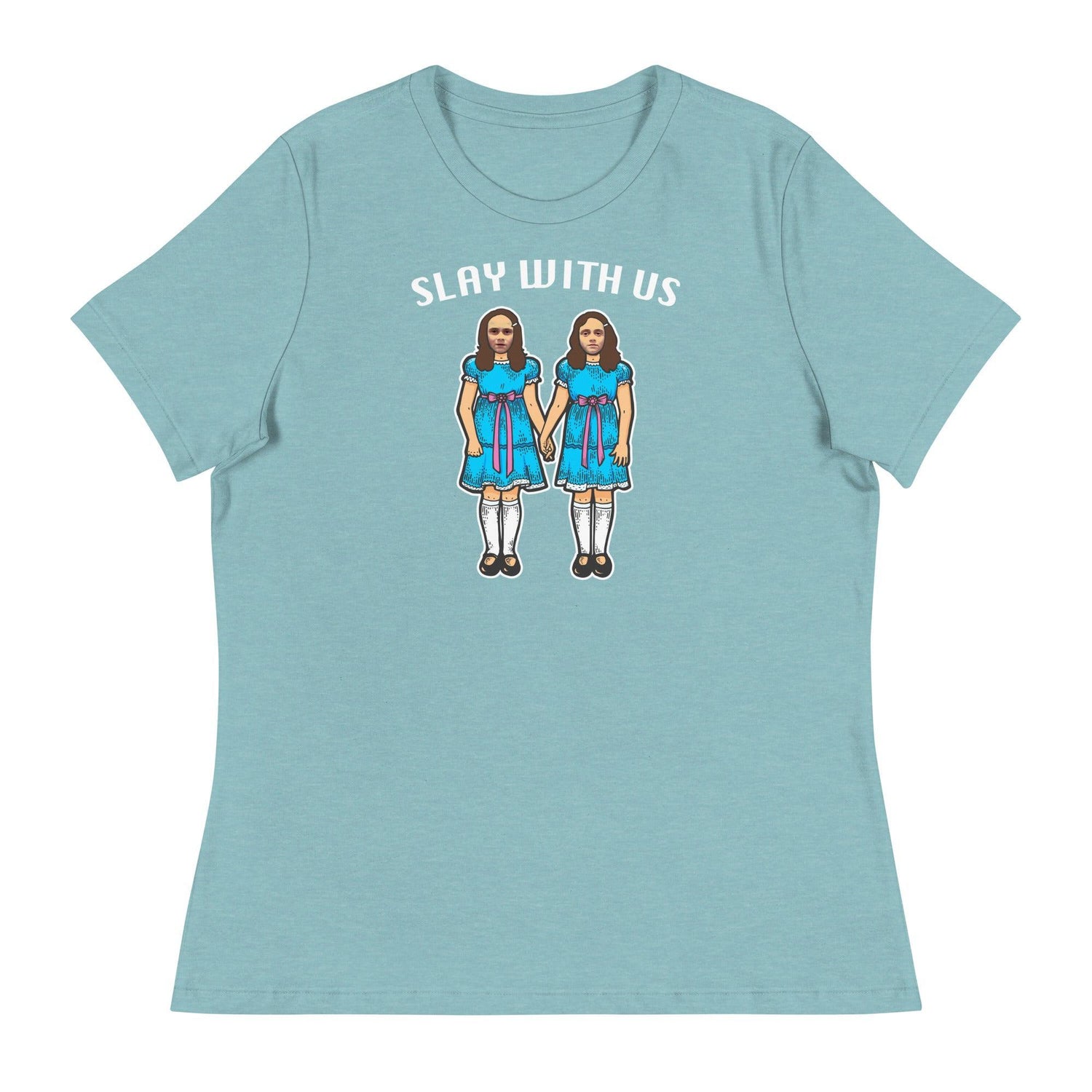 Slay With Us (Women's Relaxed T-Shirt)-Women's T-Shirts-Swish Embassy