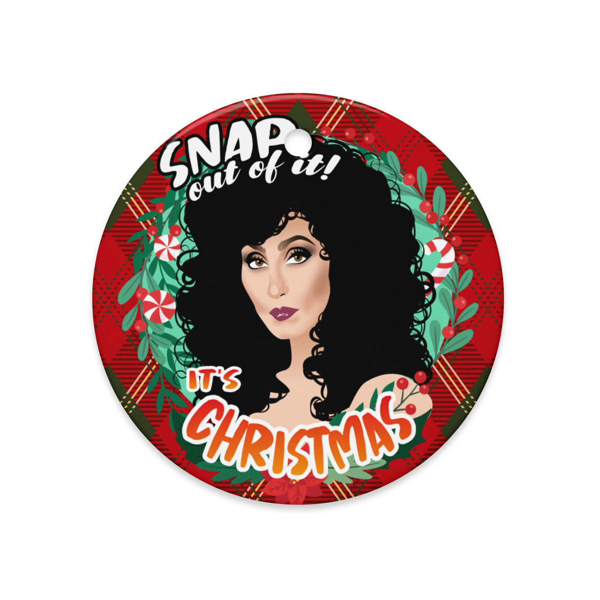 Snap Out of It It's Xmas (Ceramic Ornament)-Swish Embassy