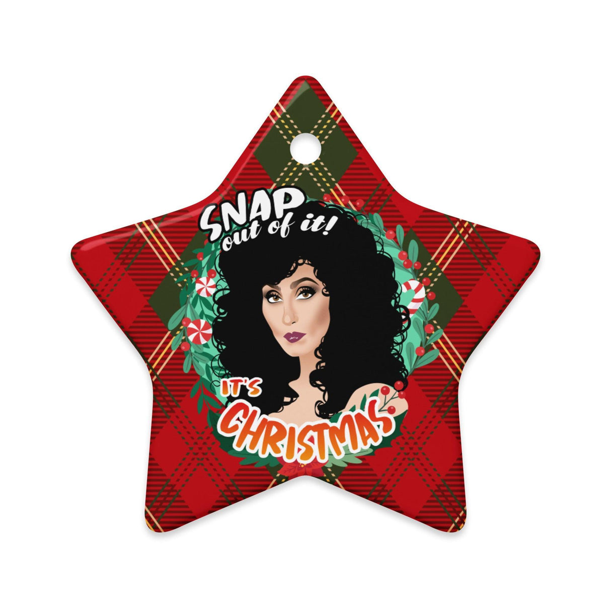 Snap Out of It It's Xmas (Ceramic Ornament)-Swish Embassy