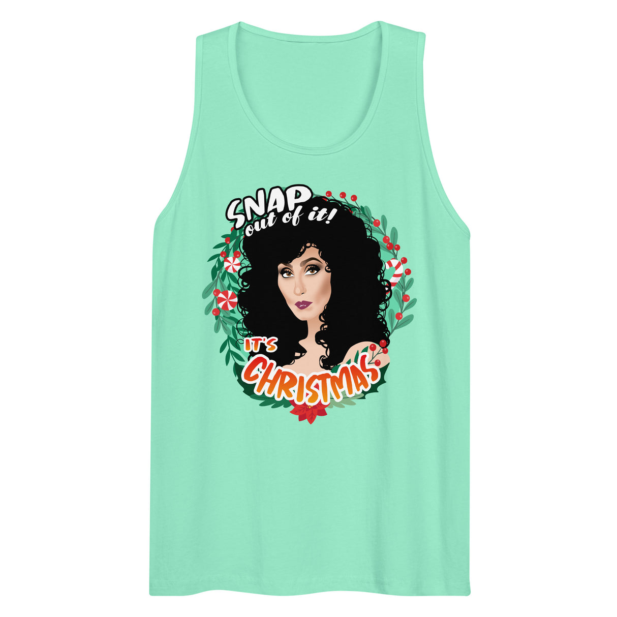 Snap Out of It It's Xmas (Tank top)-Christmas Tank Tops-Swish Embassy