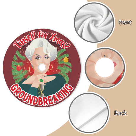 Tinsel for XMas (Tree Skirt)-Tree Skirts-Swish Embassy