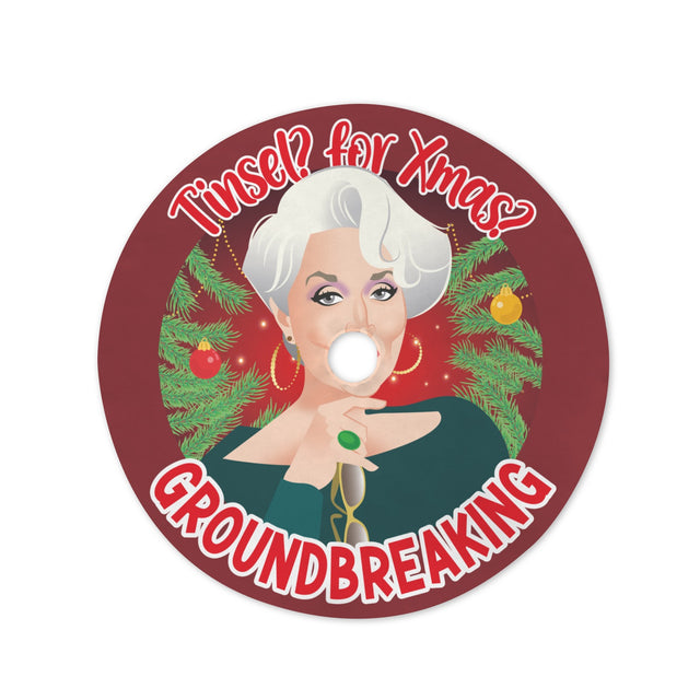 Tinsel for XMas (Tree Skirt)-Tree Skirts-Swish Embassy