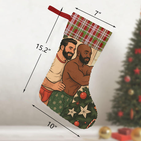 Togetherness (Sequin Christmas Stocking)-Christmas Stockings-Swish Embassy