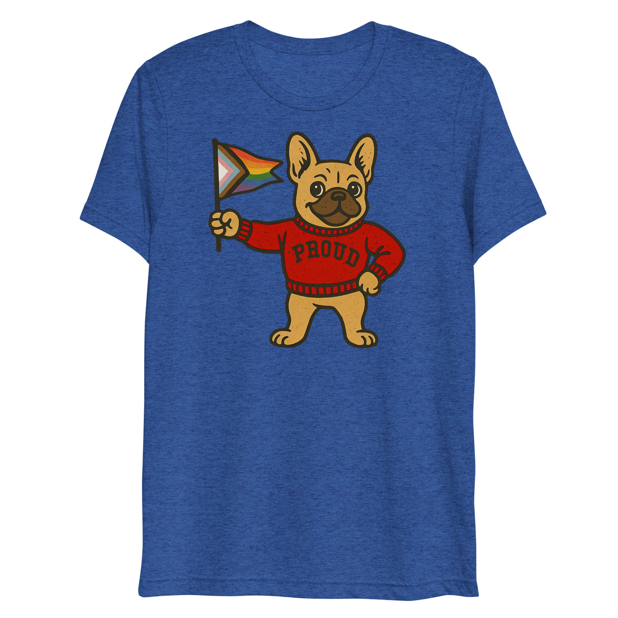 Varsity Pride Puppy (Triblend)-Triblend T-Shirt-Swish Embassy