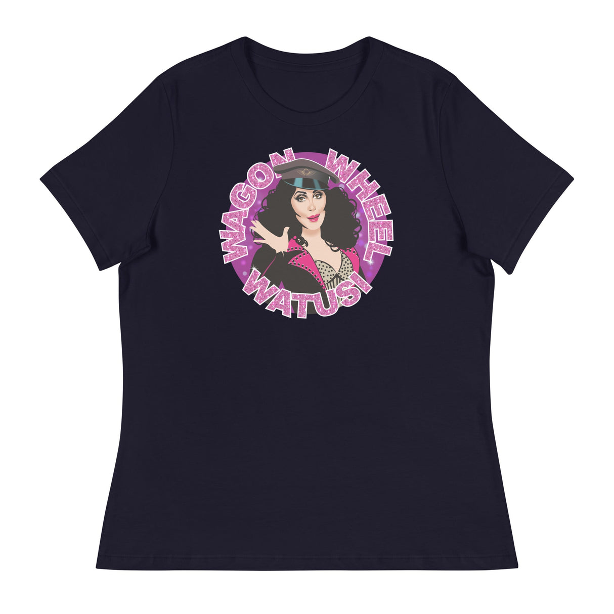 Wagonwheel Watusi (Women's Relaxed T-Shirt)-Women's T-Shirts-Swish Embassy