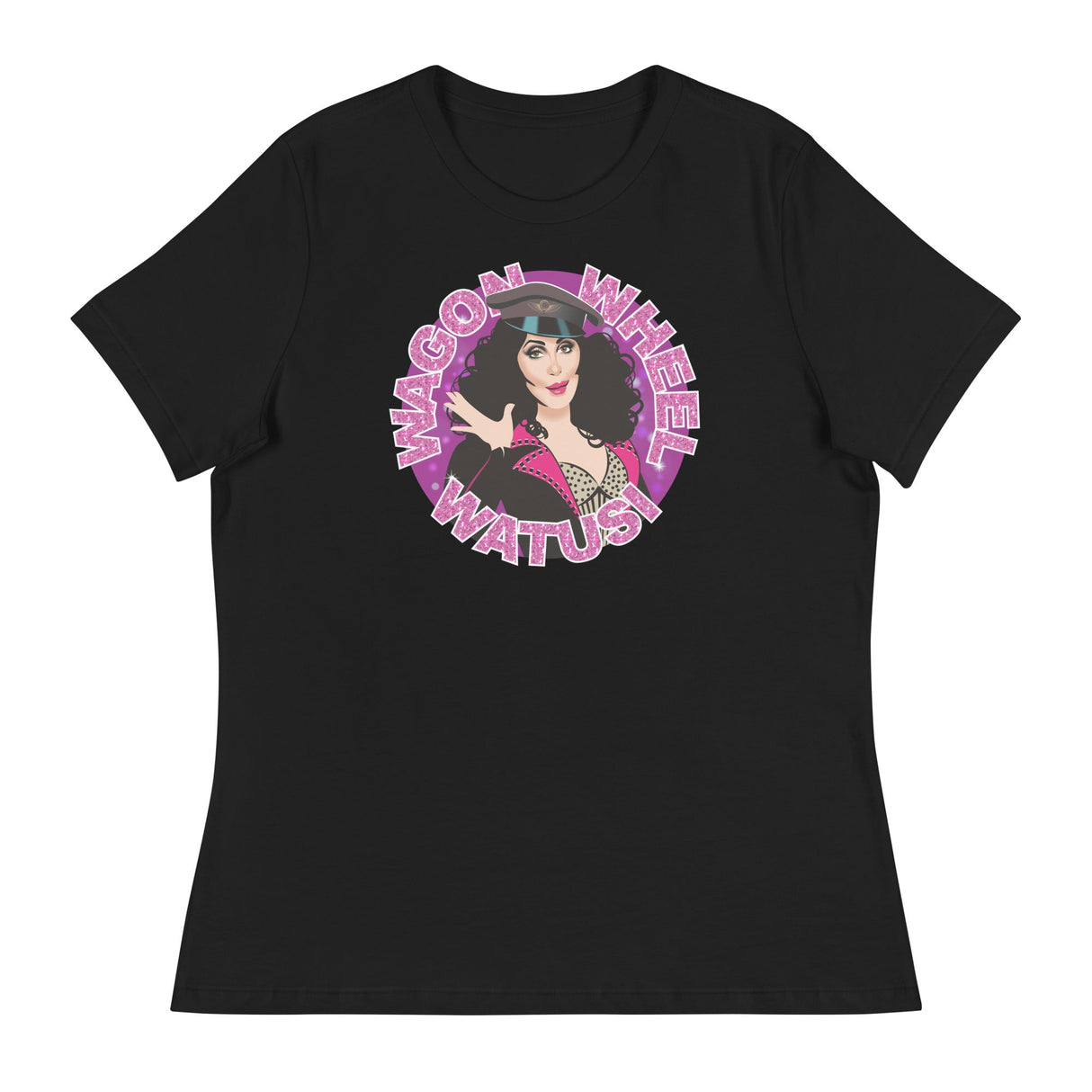 Wagonwheel Watusi (Women's Relaxed T-Shirt)-Women's T-Shirts-Swish Embassy