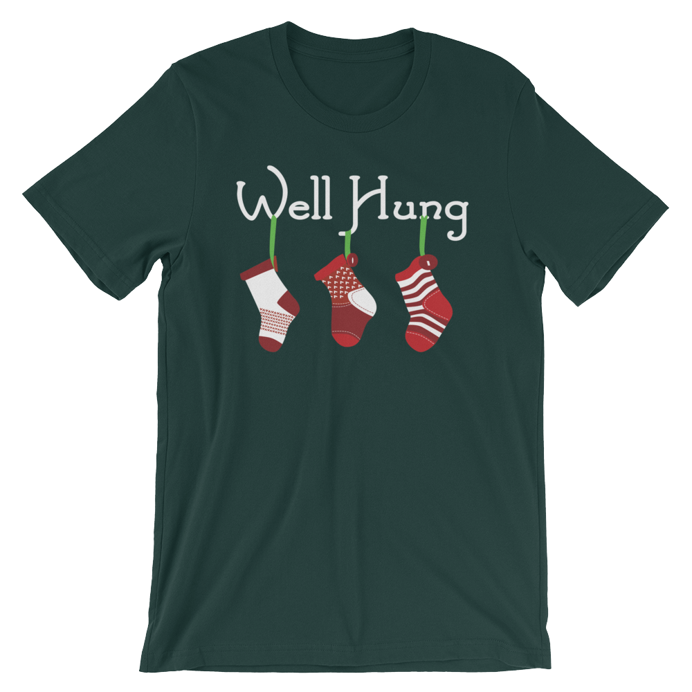 Well Hung Stockings-Christmas T-Shirts-Swish Embassy