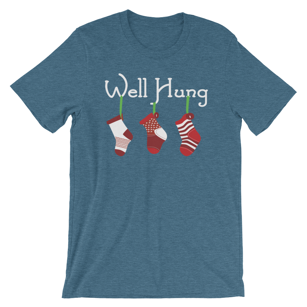 Well Hung Stockings-Christmas T-Shirts-Swish Embassy