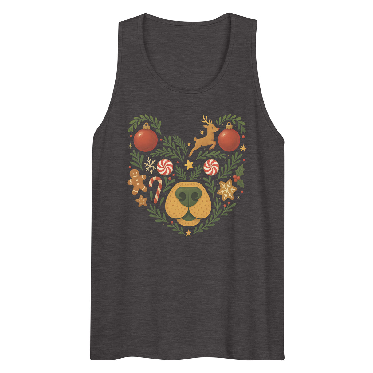 Winter Bear (Tank top)-Christmas Tank Tops-Swish Embassy
